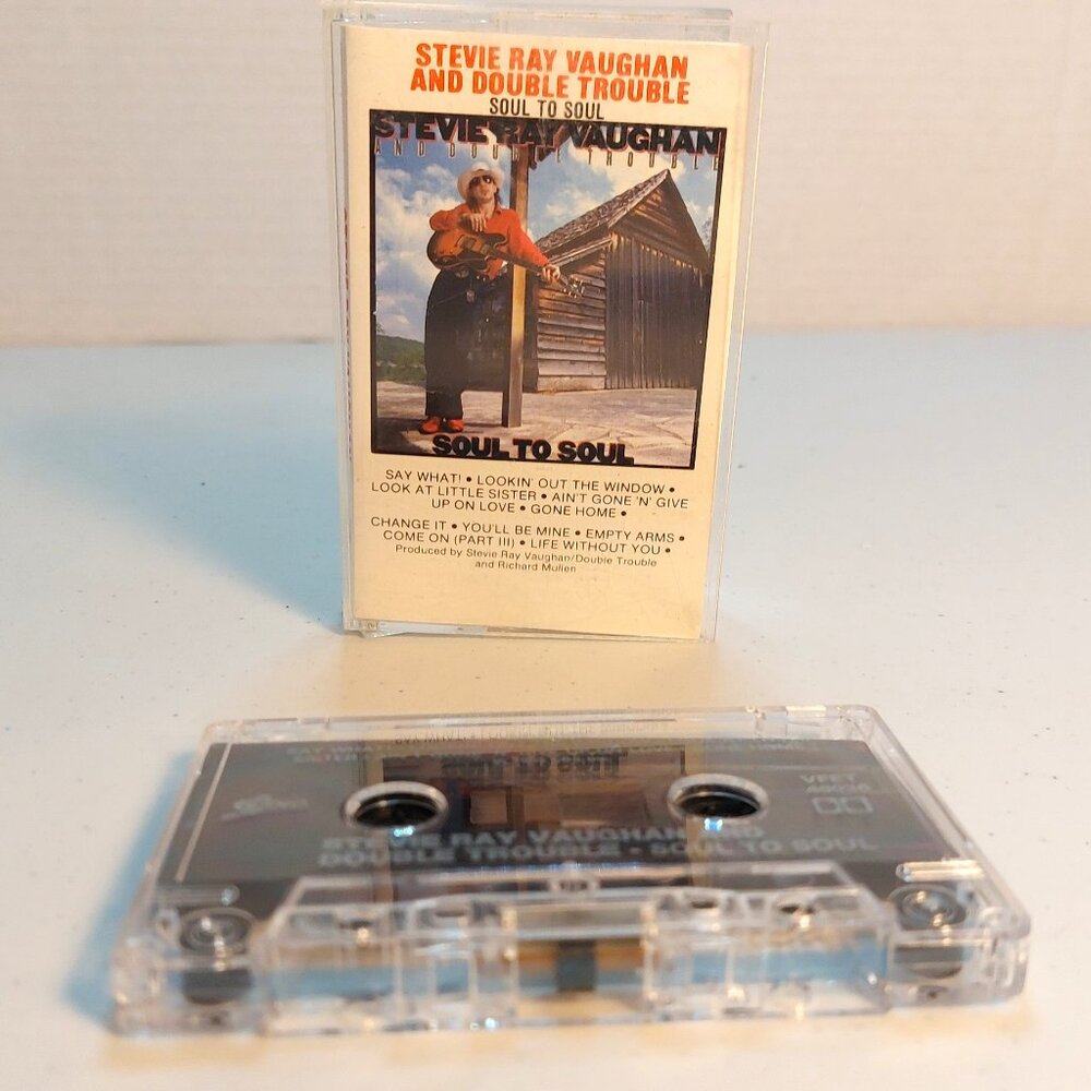 Stevie Ray Vaughan and Double Trouble~ Soul to Soul (cassette tape, 1985) tested